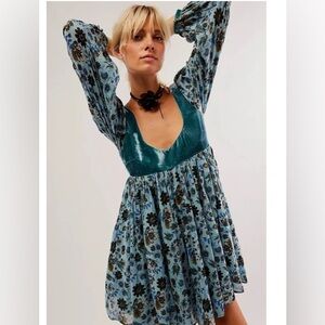 2. Free People Marsha Mini Dress Lake 
Combo